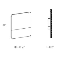 Alto Exterior LED wall mount with address numbers
