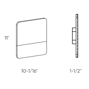 Alto Exterior LED wall mount with address numbers
