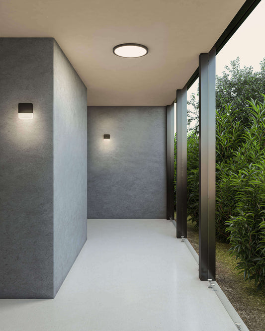 Alto Exterior LED wall mount with address numbers