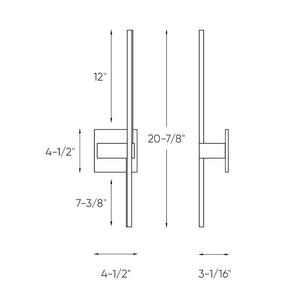 Aries 21 Inch Linear LED Wall Sconce