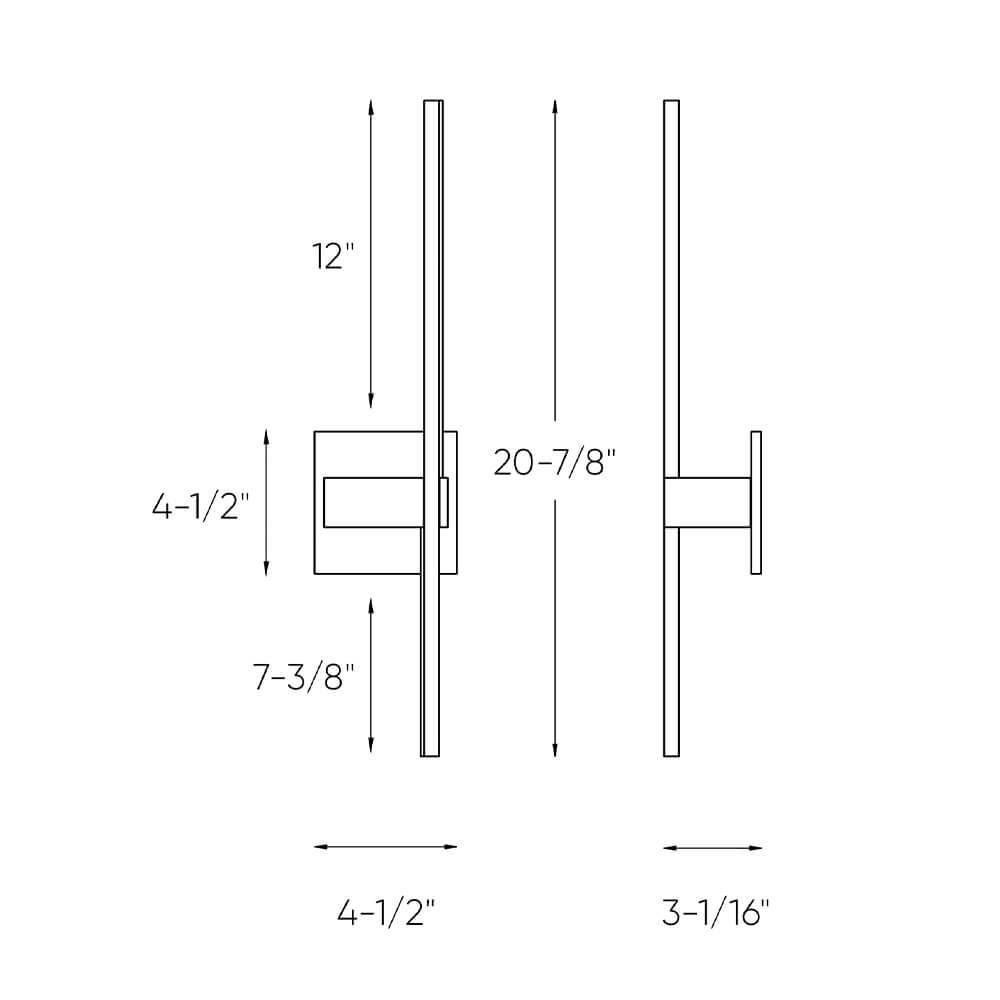 Aries 21 Inch Linear LED Wall Sconce
