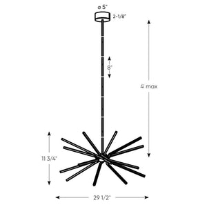 Stellar 29 Inch Star LED Pendant Light