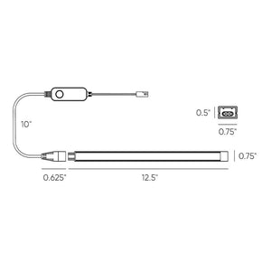 Swivled 12V swivel LED linear 5CCT