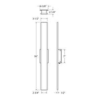 Gemini Slim Outdoor Wall Sconce 5CCT