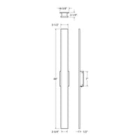 Gemini Slim Outdoor Wall Sconce 5CCT