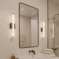 VELA 46in round vanity light, 5CCT