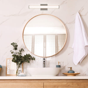 VELA 22in round vanity light, 5CCT