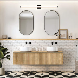 VELA 46in round vanity light, 5CCT