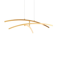 Sway 3 Curved Branch Pendant