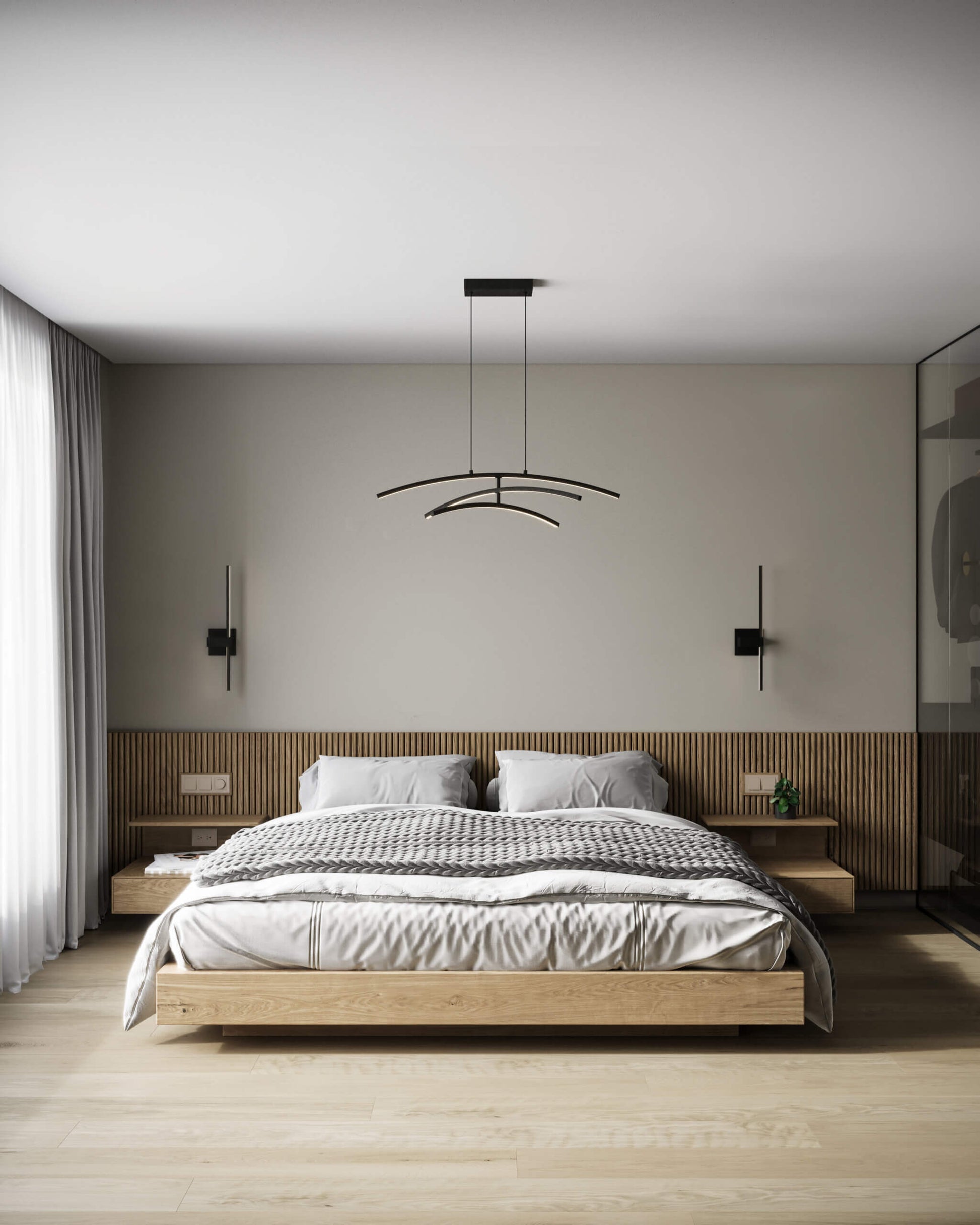 Sway 3 Curved Branch Pendant